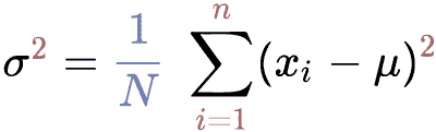 Variance Formula