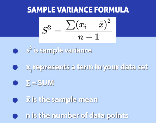 sample variance formula